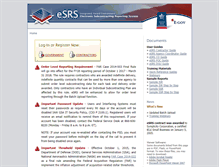 Tablet Screenshot of esrs.gov